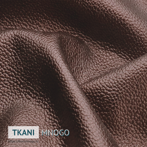 Фото текстиля A-68 артикул Кожа искусственная - фактура, цвет коричневый, рисунок однотонный, производитель Китай