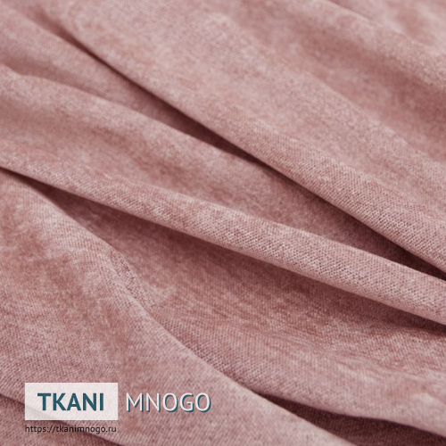 Фото обивки велюра “16” (однотонный розовый)