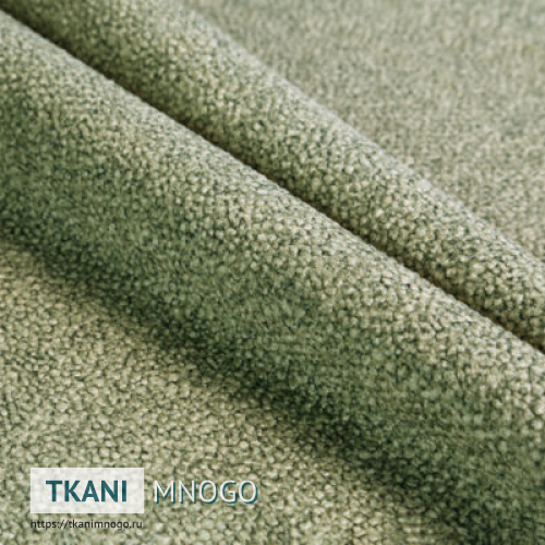 Фото ткани велюра “72” (узор зеленый)