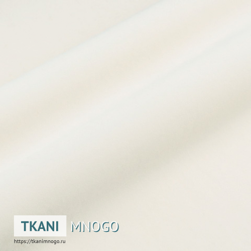 Фото фактуры велюра “Моно белый” (однотонный белый)