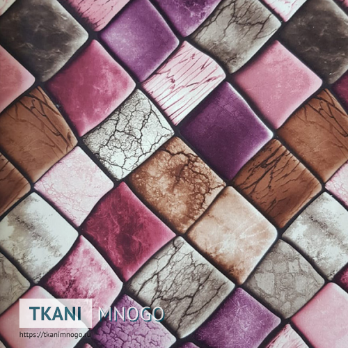 Фото рисунка микровелюра “104-6” ромб.